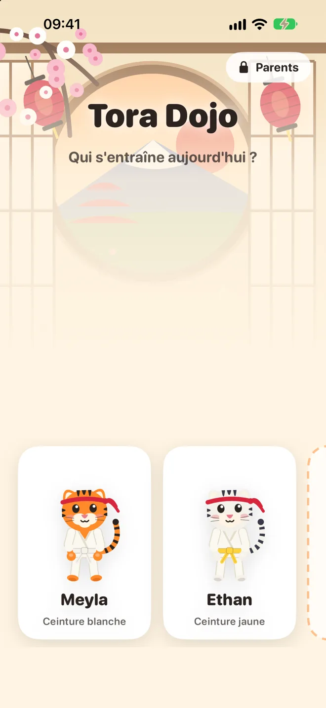 Choix du profil : un tigre orange et un tigre blanc